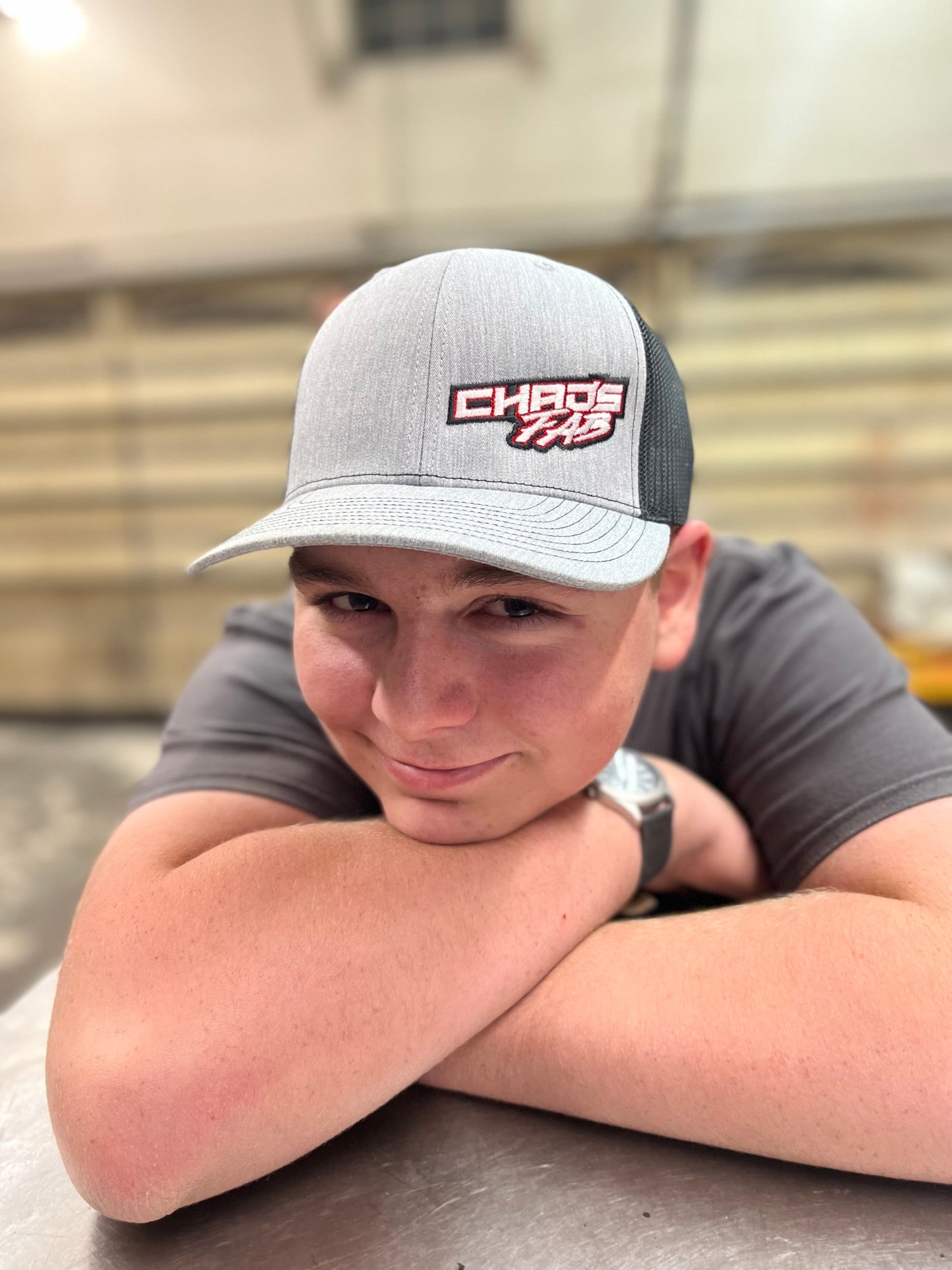 Trucker Snapback Hats Gray/Black